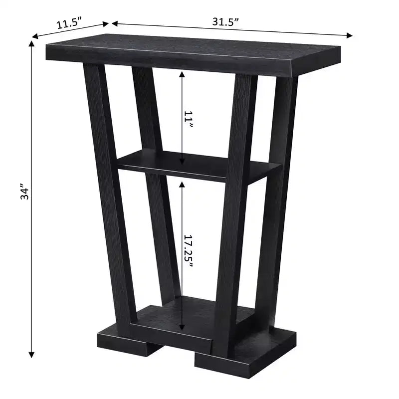 Newport V Console with Shelves - Breighton Home