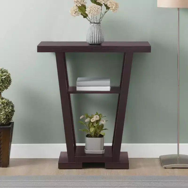 Newport V Console with Shelves - Breighton Home