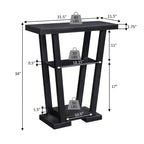 Newport V Console with Shelves - Breighton Home
