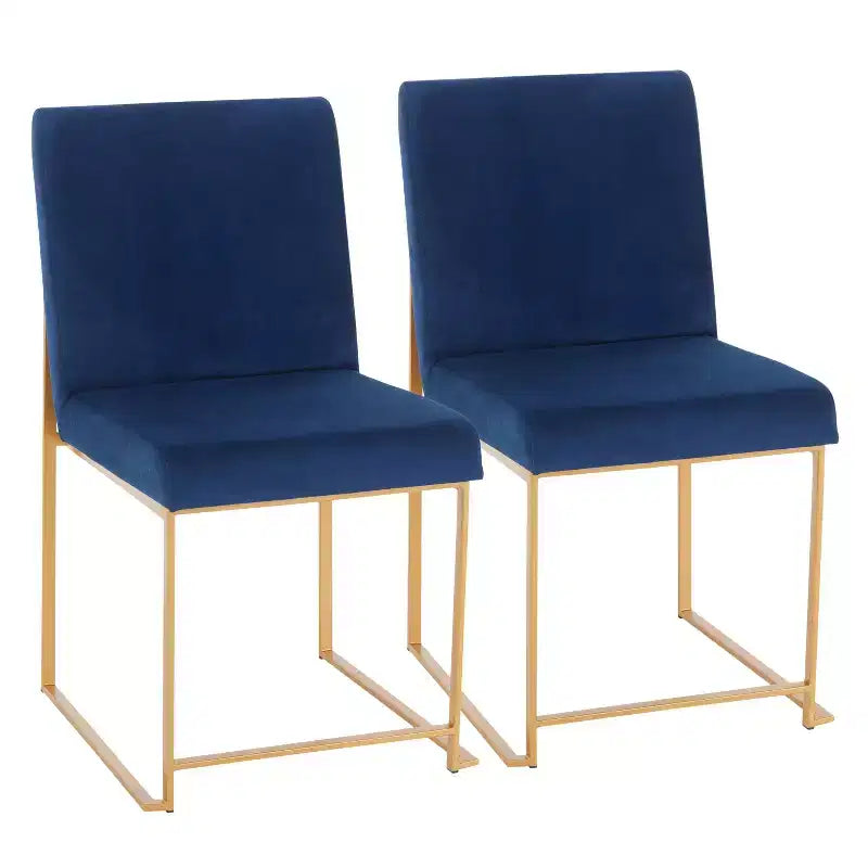 Lot de 2 Chaises de Salle à Manger Contemporaines Hautes Fuji - LumiSource