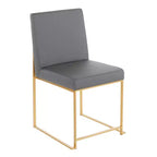 Lot de 2 Chaises de Salle à Manger Contemporaines Hautes Fuji - LumiSource