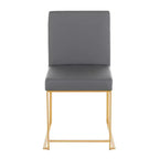 Lot de 2 Chaises de Salle à Manger Contemporaines Hautes Fuji - LumiSource