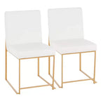 Lot de 2 Chaises de Salle à Manger Contemporaines Hautes Fuji - LumiSource
