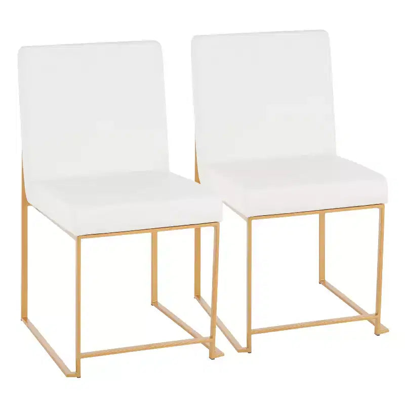 Lot de 2 Chaises de Salle à Manger Contemporaines Hautes Fuji - LumiSource