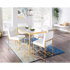 Lot de 2 Chaises de Salle à Manger Contemporaines Hautes Fuji - LumiSource
