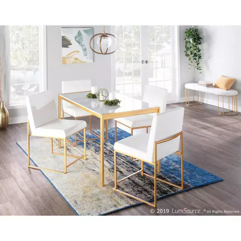 Lot de 2 Chaises de Salle à Manger Contemporaines Hautes Fuji - LumiSource