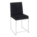 Lot de 2 Chaises de Salle à Manger Contemporaines Hautes Fuji - LumiSource