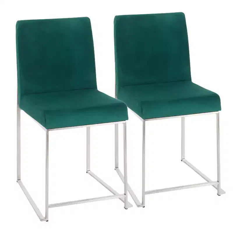 Lot de 2 Chaises de Salle à Manger Contemporaines Hautes Fuji - LumiSource