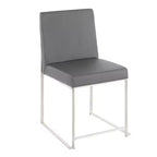Lot de 2 Chaises de Salle à Manger Contemporaines Hautes Fuji - LumiSource