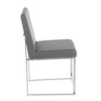Lot de 2 Chaises de Salle à Manger Contemporaines Hautes Fuji - LumiSource