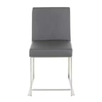 Lot de 2 Chaises de Salle à Manger Contemporaines Hautes Fuji - LumiSource