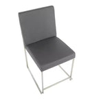 Lot de 2 Chaises de Salle à Manger Contemporaines Hautes Fuji - LumiSource