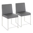 Lot de 2 Chaises de Salle à Manger Contemporaines Hautes Fuji - LumiSource