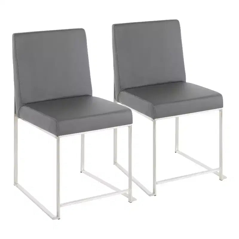 Lot de 2 Chaises de Salle à Manger Contemporaines Hautes Fuji - LumiSource