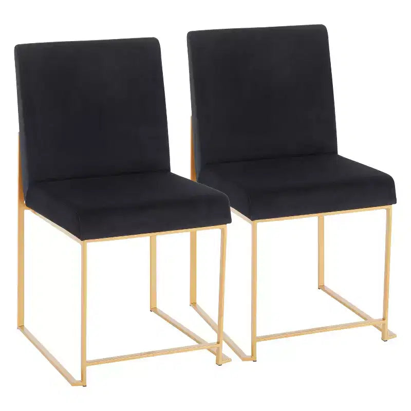 Lot de 2 Chaises de Salle à Manger Contemporaines Hautes Fuji - LumiSource