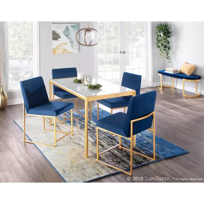 Lot de 2 Chaises de Salle à Manger Contemporaines Hautes Fuji - LumiSource