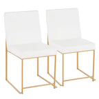 Lot de 2 Chaises de Salle à Manger Contemporaines Hautes Fuji - LumiSource