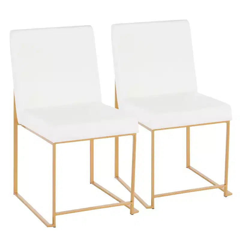 Lot de 2 Chaises de Salle à Manger Contemporaines Hautes Fuji - LumiSource