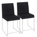 Lot de 2 Chaises de Salle à Manger Contemporaines Hautes Fuji - LumiSource