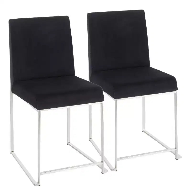 Lot de 2 Chaises de Salle à Manger Contemporaines Hautes Fuji - LumiSource