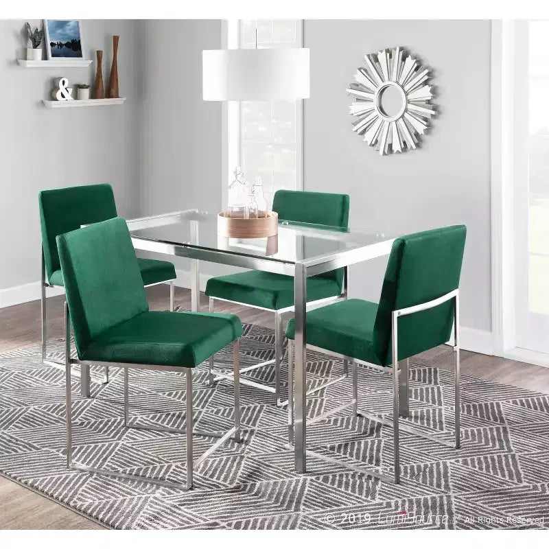 Lot de 2 Chaises de Salle à Manger Contemporaines Hautes Fuji - LumiSource