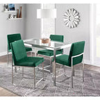Lot de 2 Chaises de Salle à Manger Contemporaines Hautes Fuji - LumiSource