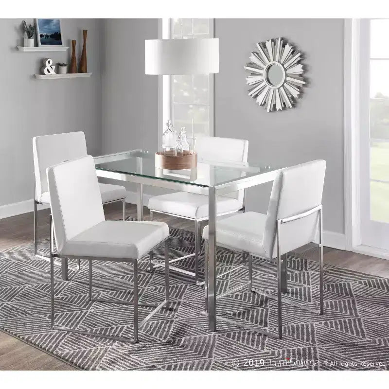 Lot de 2 Chaises de Salle à Manger Contemporaines Hautes Fuji - LumiSource
