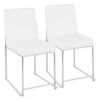 Lot de 2 Chaises de Salle à Manger Contemporaines Hautes Fuji - LumiSource