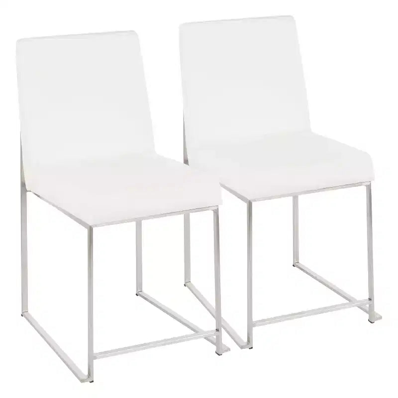 Lot de 2 Chaises de Salle à Manger Contemporaines Hautes Fuji - LumiSource