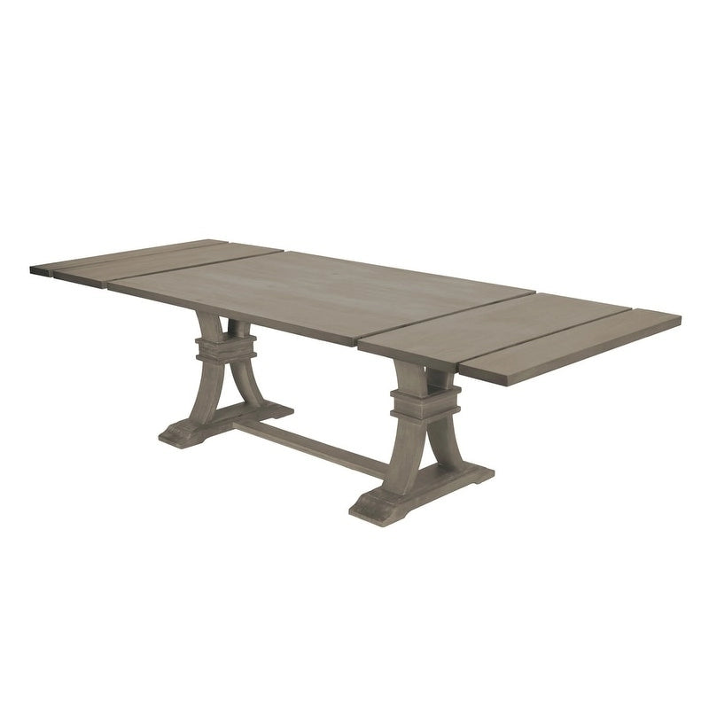Best Quality Furniture 9-piece Rustic Extending Grey Dining Set