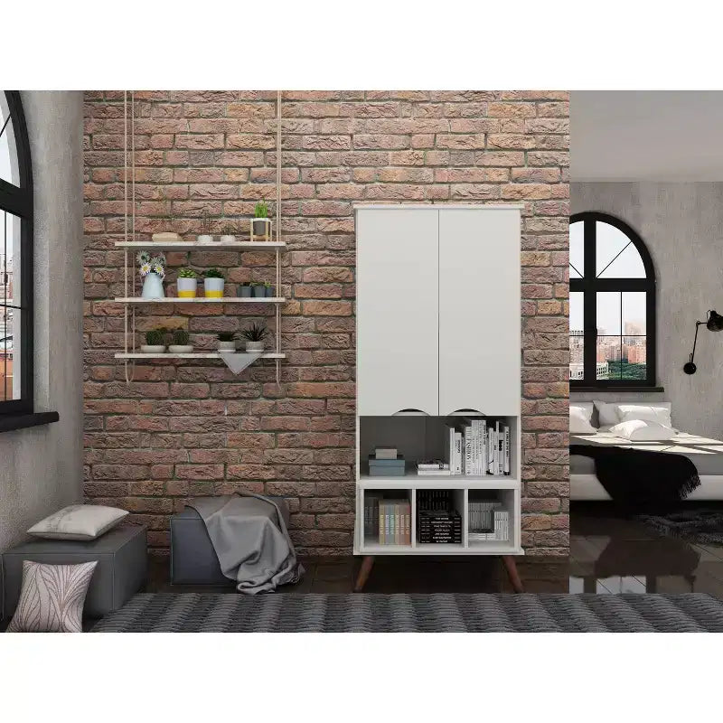 26.77 Hampton Display Cabinet - Manhattan Comfort