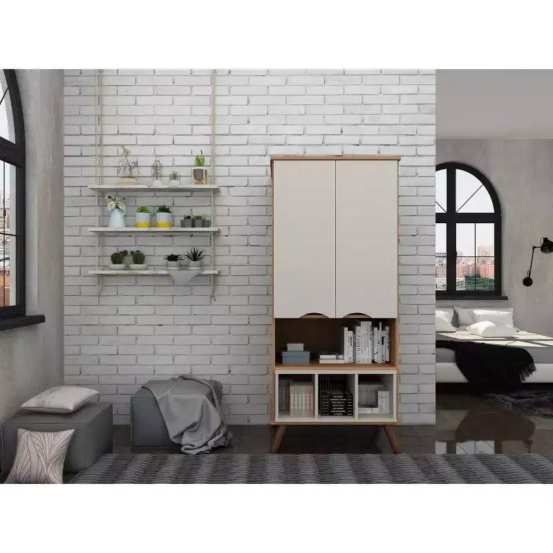 26.77 Hampton Display Cabinet - Manhattan Comfort