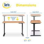 Bureau debout réglable en hauteur Creativity Electric - Serta