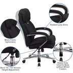 Flash Furniture HERCULES Series 24/7 Intensive Use Big & Tall 500 lb. Rated Executive Swivel Ergonomic Office Chair with Loop Arms