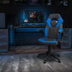 Fauteuil de bureau ergonomique pivotant réglable Flash Furniture X10 pour gamer avec accoudoirs relevables