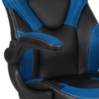 Fauteuil de bureau ergonomique pivotant réglable Flash Furniture X10 pour gamer avec accoudoirs relevables