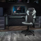Fauteuil de bureau ergonomique pivotant réglable Flash Furniture X10 pour gamer avec accoudoirs relevables
