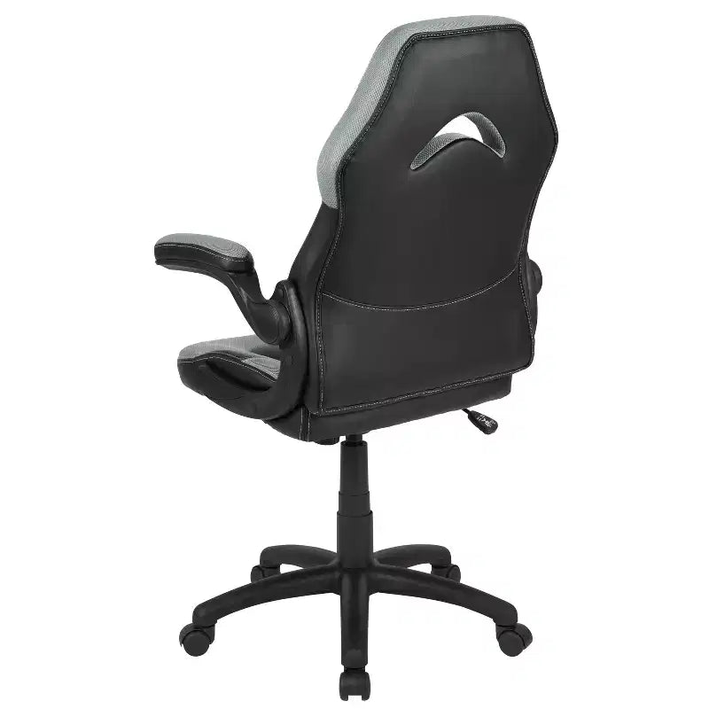 Fauteuil de bureau ergonomique pivotant réglable Flash Furniture X10 pour gamer avec accoudoirs relevables