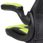 Fauteuil de bureau ergonomique pivotant réglable Flash Furniture X10 pour gamer avec accoudoirs relevables