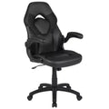 Fauteuil de bureau ergonomique pivotant réglable Flash Furniture X10 pour gamer avec accoudoirs relevables