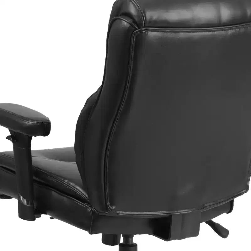 Flash Furniture HERCULES Series Big & Tall 400 lb. Rated Swivel Ergonomic Task Office Chair with Clean Line Stitching and Adjustable Arms
