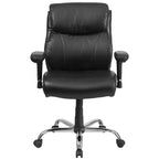 Flash Furniture HERCULES Series Big & Tall 400 lb. Rated Swivel Ergonomic Task Office Chair with Clean Line Stitching and Adjustable Arms