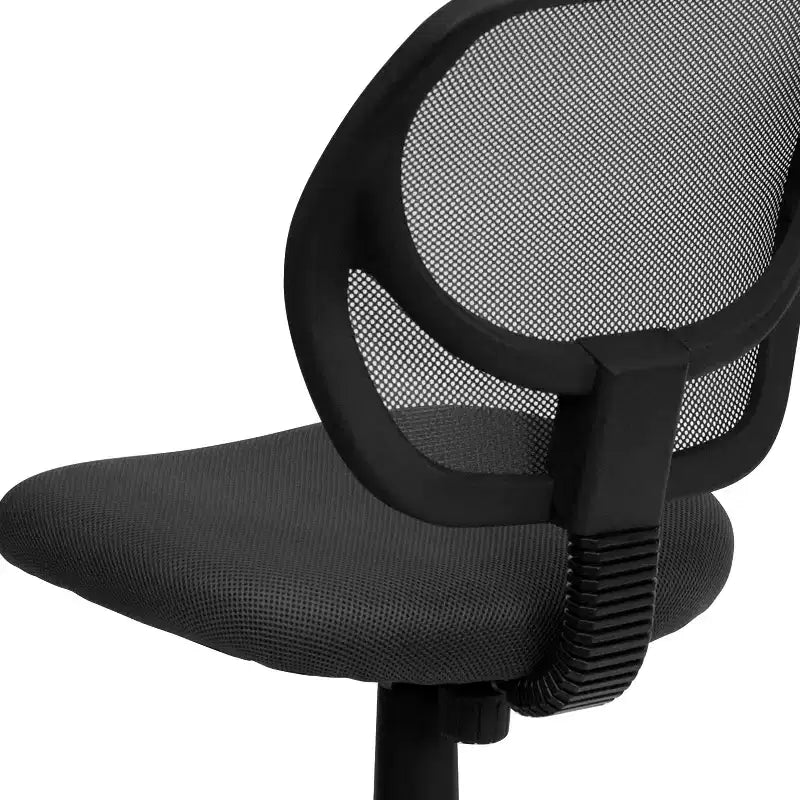 Flash Furniture Low Back Mesh Swivel Task Office Chair with Curved Square Back