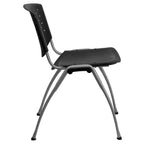 Flash Furniture HERCULES Series 880 lb. Capacity Plastic Stack Chair with Powder Coated Frame