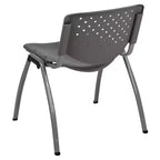 Flash Furniture HERCULES Series 880 lb. Capacity Plastic Stack Chair with Powder Coated Frame