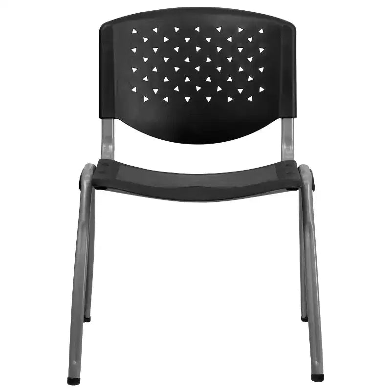 Flash Furniture HERCULES Series 880 lb. Capacity Plastic Stack Chair with Powder Coated Frame
