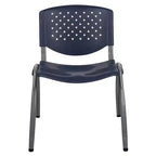 Flash Furniture HERCULES Series 880 lb. Capacity Plastic Stack Chair with Powder Coated Frame