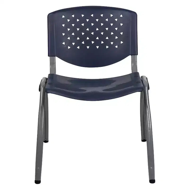 Flash Furniture HERCULES Series 880 lb. Capacity Plastic Stack Chair with Powder Coated Frame