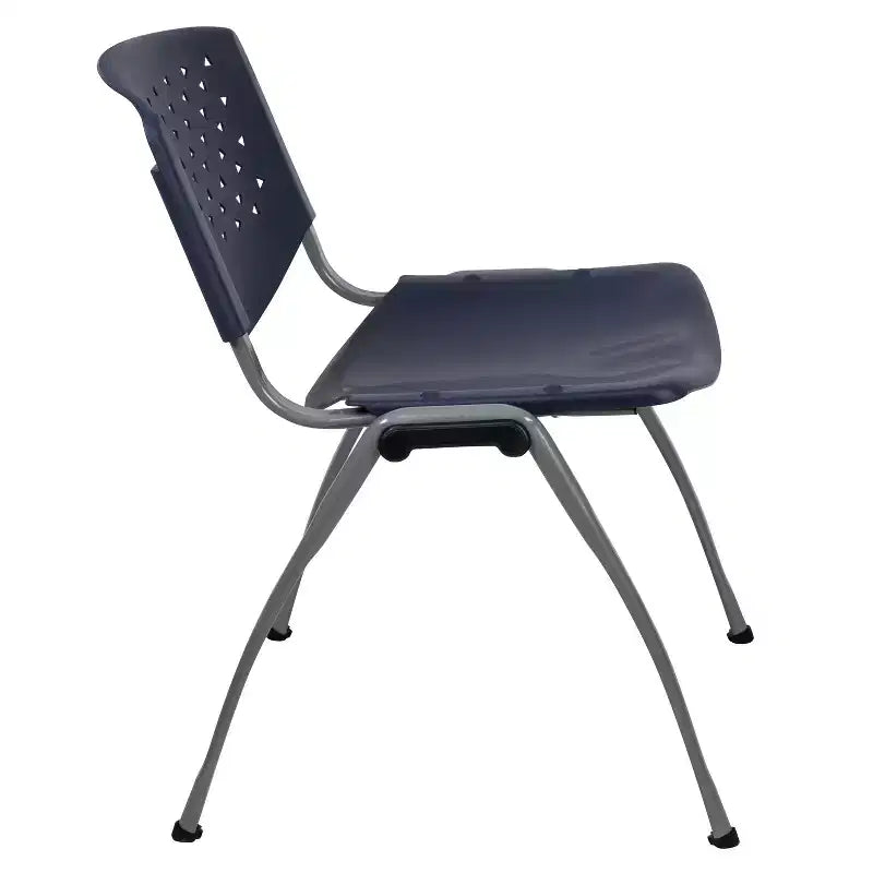 Flash Furniture HERCULES Series 880 lb. Capacity Plastic Stack Chair with Powder Coated Frame