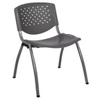 Flash Furniture HERCULES Series 880 lb. Capacity Plastic Stack Chair with Powder Coated Frame